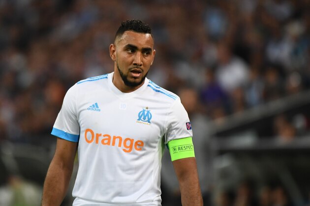 Marseille's French forward Dimitri Payet looks on during the UEFA Europa League first-leg semi-final football match between Olympique de Marseille and FC Salzburg at the Velodrome Stadium in Marseille, southeastern France, on April 26, 2018. (Photo by Boris HORVAT / AFP)        (Photo credit should read BORIS HORVAT/AFP/Getty Images)