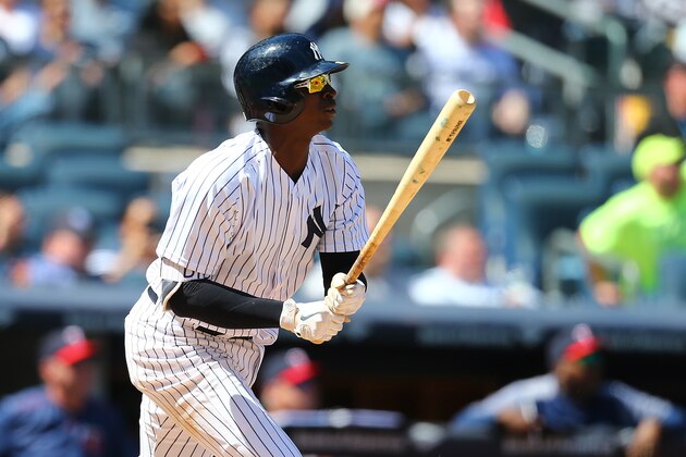 NEW YORK, NY - APRIL 26:  Didi Gregorius #18 of the New York Yankees in action against the Minnesota Twins at Yankee Stadium on April 26, 2018 in the Bronx borough of New York City. New York Yankees defeated the Minnesota Twins 4-3.  (Photo by Mike Stobe/Getty Images)