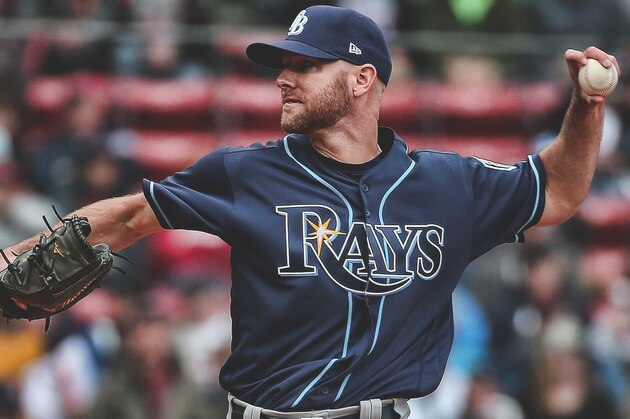 Tampa Bay Rays relief pitcher Jonny Venters throws to a Baltimore Orioles batter during the sixth inning of a baseball game Wednesday, April 25, 2018, in Baltimore. (AP Photo/Patrick Semansky)