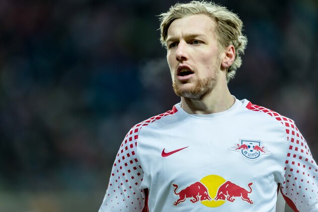 LEIPZIG, GERMANY - MARCH 18: Emil Forsberg of Leipzig looks on during the Bundesliga match between RB Leipzig and FC Bayern Muenchen at Red Bull Arena on March 18, 2018 in Leipzig, Germany. (Photo by TF-Images/Getty Images)