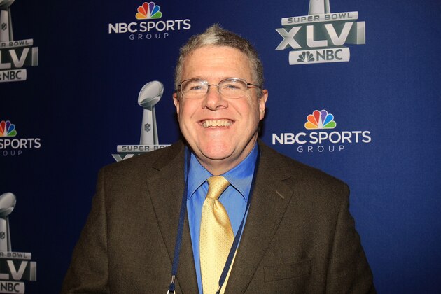 INDIANAPOLIS, IN - JANUARY 31:  NBC studio analyst and Sports Illustrated write Peter King looks on during the Super Bowl XLVI Broadcasters Press Conference at the Super Bowl XLVI Media Canter in the J.W. Marriott Indianapolis on January 31, 2012 in Indianapolis, Indiana.  (Photo by Scott Halleran/Getty Images)