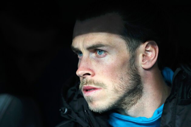 MADRID, SPAIN - MAY 01:  Gareth Bale of Real Madrid looks on prior to the UEFA Champions League Semi Final Second Leg match between Real Madrid and Bayern Muenchen at the Bernabeu on May 1, 2018 in Madrid, Spain.  (Photo by Catherine Ivill/Getty Images)