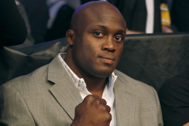 Bobby Lashley at a Strikeforce mixed martial arts match in San Jose, Calif., Saturday, Dec. 19, 2009. (AP Photo/Jeff Chiu)