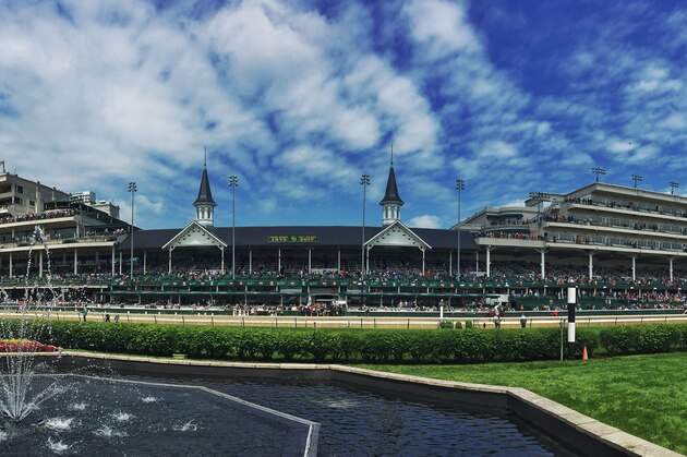 LOUISVILLE, KY - MAY 06: (Multiple Exposure Panoramic Image created in Camera) The view from the infield of the infamous Twin Spires on Kentucky Derby Day at Churchill Downs on May 6, 2017 in Louisville, Kentucky. (Photo by Scott Serio/Eclipse Sportswire/Getty Images) LOUISVILLE, KY - MAY 06: (Multiple Exposure Panoramic Image created in Camera) The view from the infield of the infamous Twin Spires on Kentucky Derby Day at Churchill Downs on May 6, 2017 in Louisville, Kentucky. (Photo by Scott Serio/Eclipse Sportswire/Getty Images)