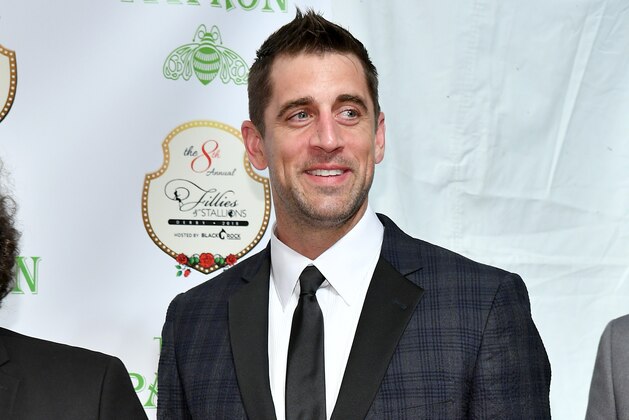 LOUISVILLE, KY - MAY 04: American football quarterback for the Green Bay Packers Aaron Rodgers attends the 8th Annual Fillies & Stallions hosted by Patron and Black Rock Thoroughbreds at Mellwood Arts & Entertainment Center on May 4, 2018 in Louisville, Kentucky.  (Photo by Dia Dipasupil/Getty Images for Ark Endeavors)