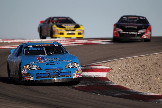 TOOELE, MT - SEPTEMBER 12:  Hershel McGriff drives his #04 Park Corporation Chevrolet during the NASCAR K&N Pro Series West Toyota-Napa Bonus Challenge on September 12, 2010 at Miller Motorsports Park in Tooele, Utah.  (Photo by Jonathan Ferrey/Getty Images)