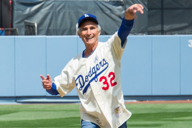 LOS ANGELES, CA - APRIL 01:  Sandy Koufax attends a baseball game between the San Francisco Giants and the Los Angeles Dodgers at Dodger Stadium on April 1, 2013 in Los Angeles, California.  (Photo by Noel Vasquez/Getty Images)