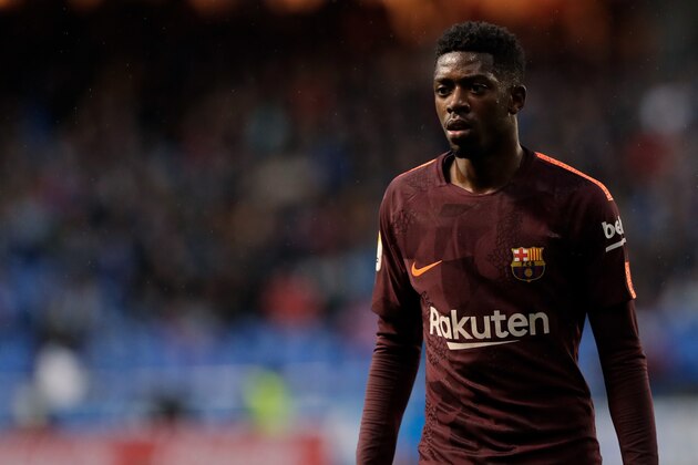 GALICIA, SPAIN - APRIL 29: Ousmane Dembele of FC Barcelona during the La Liga Santander match between Deportivo la Coruna v FC Barcelona at the Estadio Municipal de Riazor on April 29, 2018 in Galicia Spain (Photo by David S. Bustamante/Soccrates/Getty Images) GALICIA, SPAIN - APRIL 29: Ousmane Dembele of FC Barcelona during the La Liga Santander match between Deportivo la Coruna v FC Barcelona at the Estadio Municipal de Riazor on April 29, 2018 in Galicia Spain (Photo by David S. Bustamante/Soccrates/Getty Images)