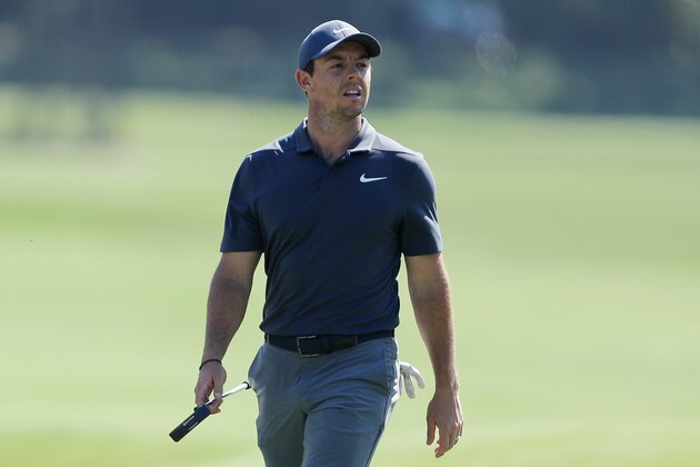 PONTE VEDRA BEACH, FL - MAY 08:  Rory McIlroy of Northern Ireland looks on during practice rounds prior to THE PLAYERS Championship on the Stadium Course at TPC Sawgrass on May 8, 2018 in Ponte Vedra Beach, Florida.  (Photo by Richard Heathcote/Getty Images)