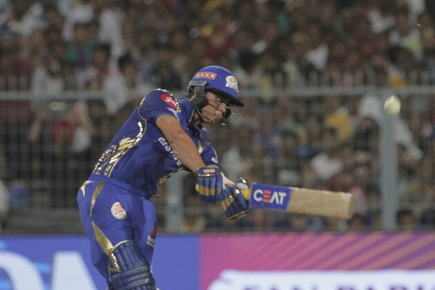 Mumbai Indians' Ishan Kishan bats during the VIVO IPL cricket T20 match against Kolkata Knight Riders in Kolkata, India, Wednesday, May 9, 2018. (AP Photo/Bikas Das)