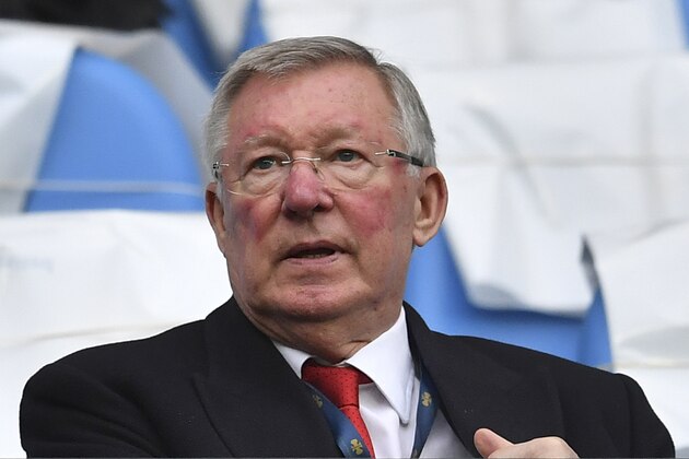 Manchester United's former manager Alex Ferguson is seen in the crowd during the English Premier League football match between Manchester City and Manchester United at the Etihad Stadium in Manchester, north west England, on April 7, 2018. (Photo by Ben STANSALL / AFP) / RESTRICTED TO EDITORIAL USE. No use with unauthorized audio, video, data, fixture lists, club/league logos or 'live' services. Online in-match use limited to 75 images, no video emulation. No use in betting, games or single club/league/player publications. /         (Photo credit should read BEN STANSALL/AFP/Getty Images)