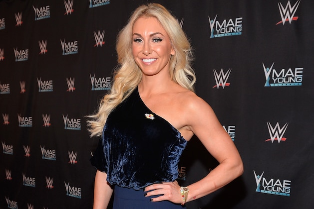 LAS VEGAS, NV - SEPTEMBER 12:  WWE Superstar Charlotte Flair appears on the red carpet of the WWE Mae Young Classic on September 12, 2017 in Las Vegas, Nevada.  (Photo by Bryan Steffy/Getty Images for WWE)