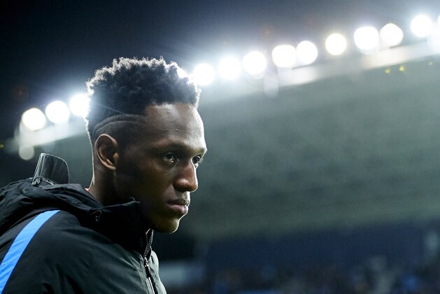 MALAGA, SPAIN - MARCH 10:  Yerry Mina of FC Barcelona looks on prior to the start the La Liga match between Malaga and Barcelona at Estadio La Rosaleda on March 10, 2018 in Malaga, Spain.  (Photo by Aitor Alcalde/Getty Images)