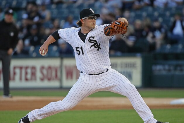 CHICAGO, IL - MAY 04:  Starting pitcher Carson Fulmer #51 of the Chicago White Sox delivers the ball against the Minnesota Twins at Guaranteed Rate Field on May 4, 2018 in Chicago, Illinois. The Twins defeated the White Sox 6-4.  (Photo by Jonathan Daniel/Getty Images)