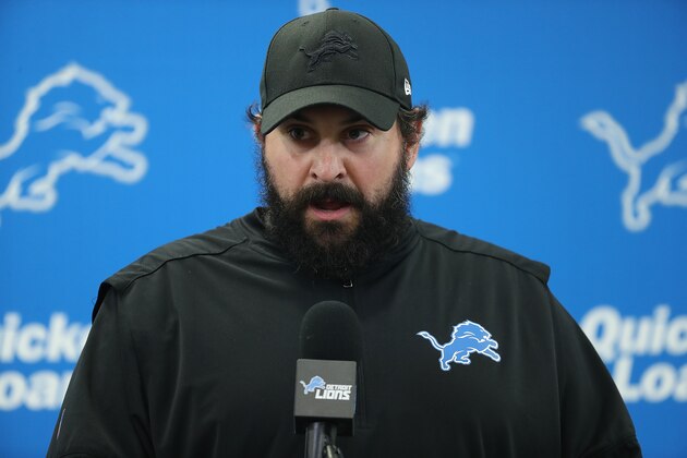 ALLEN PARK, MI - MAY 10: Detroit Lions head coach Matt Patricia press conference at the Detroit Lions Training Facility in Allen Park on May 10, 2018 in Allen Park, Michigan. (Photo by Leon Halip/Getty Images)