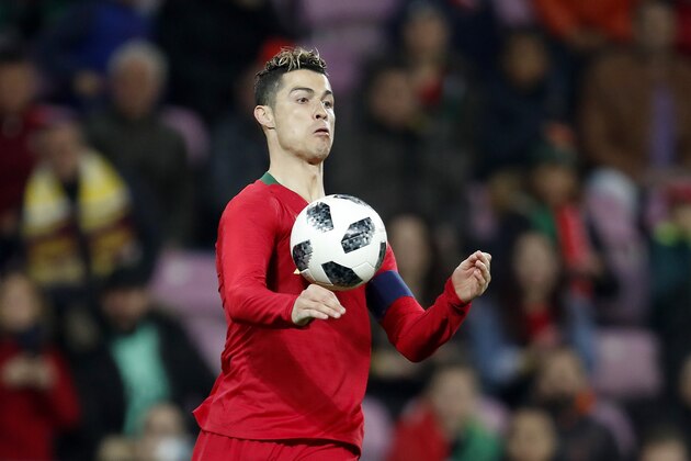Cristiano Ronaldo of Portugal during the International friendly match match between Portugal and The Netherlands at Stade de Genève on March 26, 2018 in Geneva, Switzerland(Photo by VI Images via Getty Images)