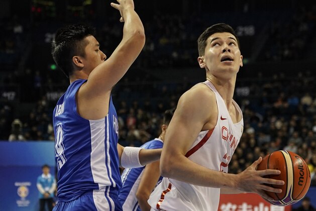 NANJING, CHINA - NOVEMBER 23:Abudushalamu Abudurexiti #23 of China in action during the FIBA Basketball World Cup 2019 Qualifiers between China and Hong Kong at Youth Olympic Sports Centre on November 23, 2017 in Nanjing, China. (Photo by XIN LI/Getty Images)