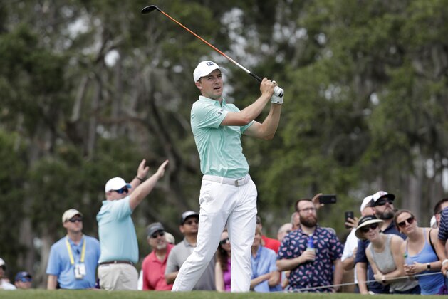 Jordan Spieth watches his tee shot on the 12th hole during the third round of the Players Championship golf tournament, Saturday, May 12, 2018, in Ponte Vedra Beach, Fla. (AP Photo/Lynne Sladky) Jordan Spieth watches his tee shot on the 12th hole during the third round of the Players Championship golf tournament, Saturday, May 12, 2018, in Ponte Vedra Beach, Fla. (AP Photo/Lynne Sladky)