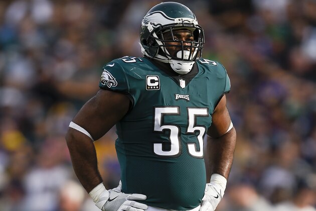 Philadelphia Eagles defensive end Brandon Graham in action during the first half of an NFL football game against the Los Angeles Rams Sunday, Dec. 10, 2017, in Los Angeles. (AP Photo/Kelvin Kuo)