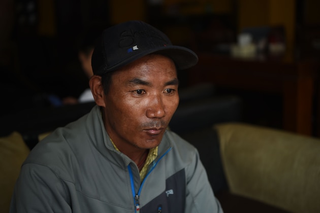 Nepali mountaineer Kami Rita Sherpa, 48, looks on at café in Kathmandu on March 26, 2018.
Kami Rita is a mountaineer guide who has successfully climbed Mount Everest 21 times. He will be attempt a world record by climbing Mount Everest 22 times in this season. / AFP PHOTO / PRAKASH MATHEMA        (Photo credit should read PRAKASH MATHEMA/AFP/Getty Images)
