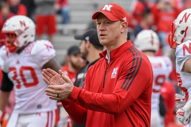 LINCOLN, NE - APRIL 21: Head Coach Scott Frost of the Nebraska Cornhuskers before the Spring game at Memorial Stadium on April 21, 2018 in Lincoln, Nebraska. (Photo by Steven Branscombe/Getty Images)
