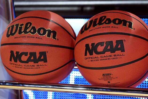 LAS VEGAS, NV - MARCH 06:  Basketballs are shown in a ball rack before a semifinal game of the West Coast Conference Basketball Tournament between the Santa Clara Broncos and the Gonzaga Bulldogs at the Orleans Arena on March 6, 2017 in Las Vegas, Nevada. Gonzaga won 77-68.  (Photo by Ethan Miller/Getty Images)