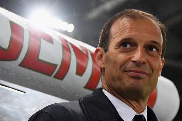 ROME, ITALY - MAY 09: Massimiliano Allegri head coach of Juventus looks on during the TIM Cup  Final between Juventus and AC Milan at Stadio Olimpico on May 9, 2018 in Rome, Italy.  (Photo by Alessandro Sabattini/Getty Images)