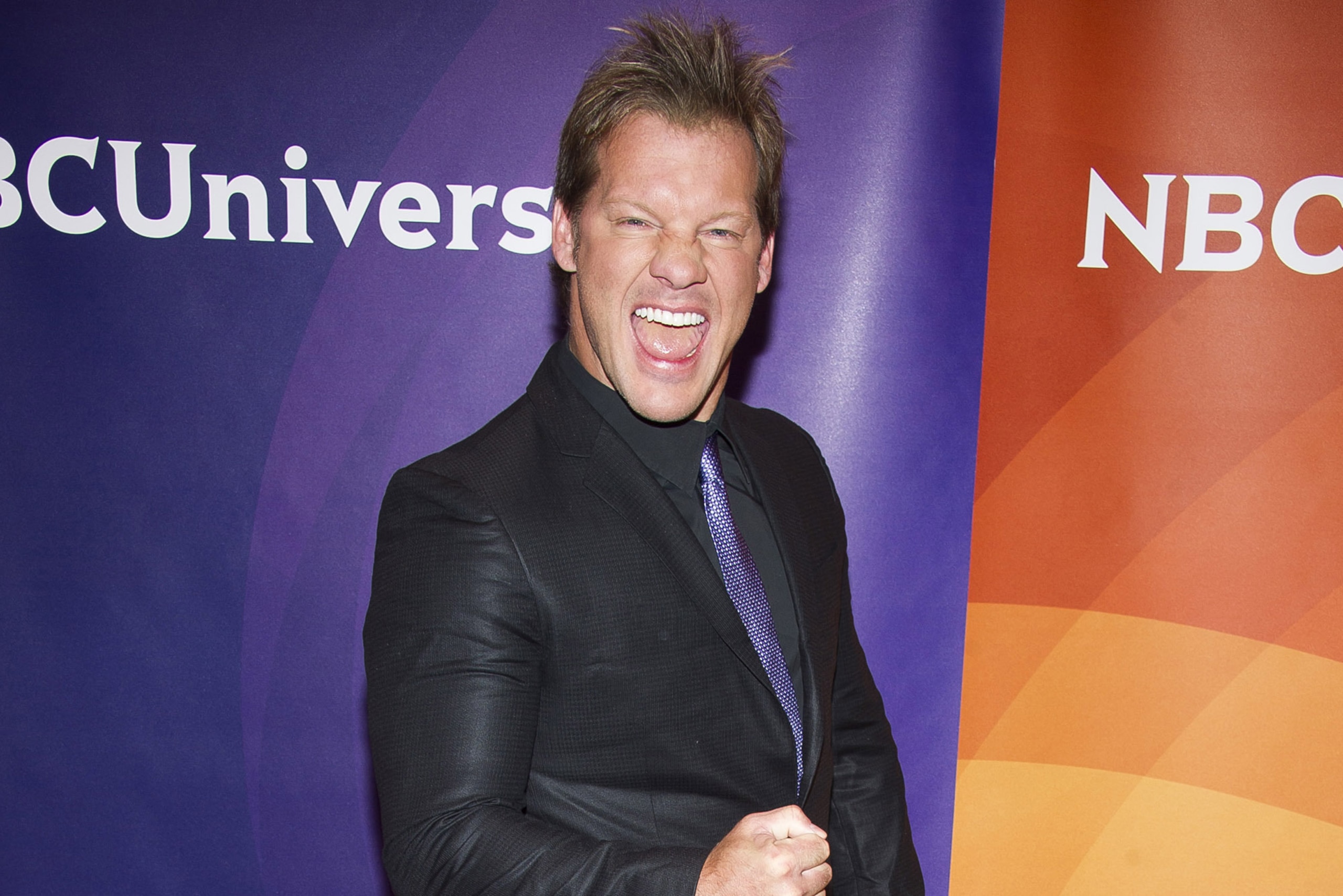 Chris Jericho arrives at the NBCUniversal New York Summer Press Day event at The Four Seasons Hotel on Wednesday, June 24, 2015, in New York. (Photo by Charles Sykes/Invision/AP)