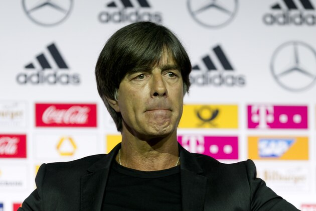 DORTMUND, GERMANY - MAY 15: Head coach Jochaim Loew of Germany looks on during the announcement of the German squad for FIFA World Cup Russia 2018 on May 15, 2018 in Dortmund, Germany. (Photo by TF-Images/Getty Images)