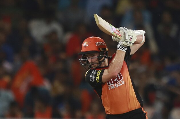 Sunrisers Hyderabad player Kane Williamson bats during VIVO IPL cricket T20 match against Delhi Daredevils in Hyderabad, India, Saturday, May 5, 2018. (AP Photo/Mahesh Kumar A.)