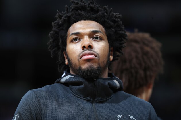 Milwaukee Bucks guard Sterling Brown (23) in the first half of an NBA basketball game Sunday, April 1, 2018. (AP Photo/David Zalubowski)