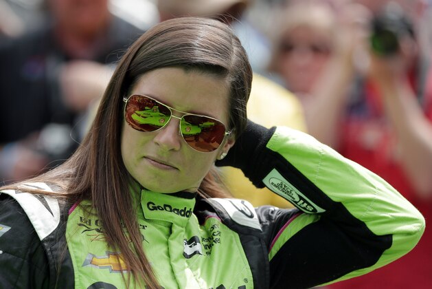 Danica Patrick waits during qualifications for the IndyCar Indianapolis 500 auto race at Indianapolis Motor Speedway in Indianapolis, Saturday, May 19, 2018. (AP Photo/Darron Cummings)