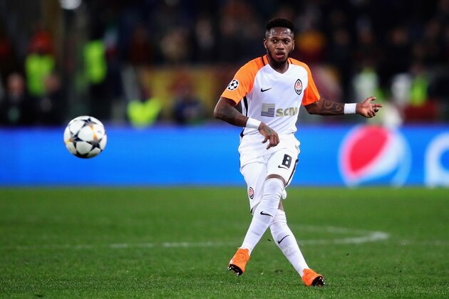 ROME, ITALY - MARCH 13: Fred of Shakhtar Donetsk in action during the UEFA Champions League Round of 16 Second Leg match between AS Roma and Shakhtar Donetsk at Stadio Olimpico on March 13, 2018 in Rome, Italy.  (Photo by Chris Brunskill Ltd/Getty Images)