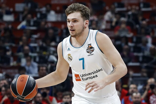BELGRADE, SERBIA - MAY 20: Luka Doncic of Real Madrid in action during the Turkish Airlines Euroleague Final Four Belgrade 2018 Final match between Real Madrid and Fenerbahce Istanbul Dogus at Stark Arena on May 20, 2018 in Belgrade, Serbia. (Photo by Srdjan Stevanovic/Getty Images)