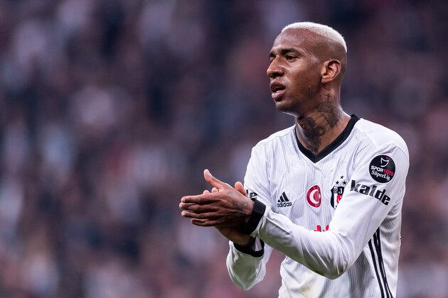 Anderson Souza Conceicao ( Talisca ) of Besiktas JK during the Turkish Spor Toto Super Lig football match between Besiktas JK and Evkur Yeni Malatyaspor on April 22, 2018 at the Vodafone Arena in Istanbul, Turkey(Photo by VI Images via Getty Images)