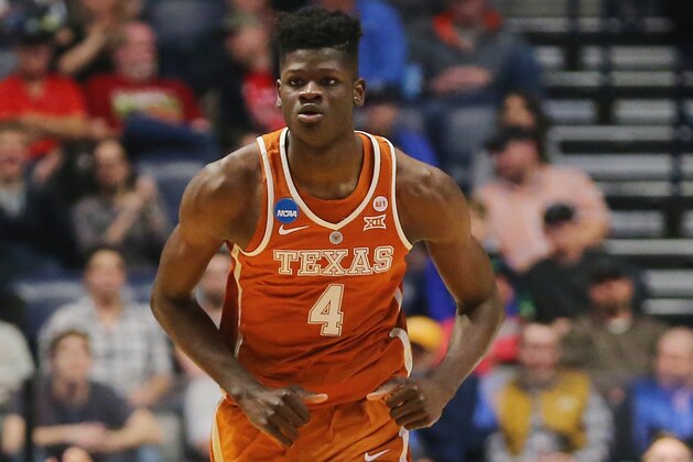 NASHVILLE, TN - MARCH 16: Mohamed Bamba #4 of the Texas Longhorns looks on against the Nevada Wolf Pack during the game in the first round of the 2018 NCAA Men's Basketball Tournament at Bridgestone Arena on March 16, 2018 in Nashville, Tennessee. (Photo by Frederick Breedon/Getty Images) NASHVILLE, TN - MARCH 16: Mohamed Bamba #4 of the Texas Longhorns looks on against the Nevada Wolf Pack during the game in the first round of the 2018 NCAA Men's Basketball Tournament at Bridgestone Arena on March 16, 2018 in Nashville, Tennessee. (Photo by Frederick Breedon/Getty Images)
