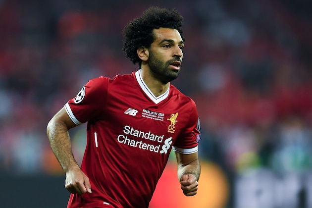 KIEV, UKRAINE - MAY 26:  Mohamed Salah of Liverpool looks on during the UEFA Champions League final between Real Madrid and Liverpool on May 26, 2018 in Kiev, Ukraine.  (Photo by David Ramos/Getty Images)
