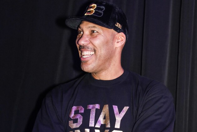 LOS ANGELES, CA - FEBRUARY 16:  Father of Los Angeles Lakers Lonzo Ball, LaVar Ball, attends as the Big Baller Brand hosts a fashion show and the release of Lonzo Ball's 'Born 2 Ball' mixtape at the Belasco Theatre on February 16, 2018 in Los Angeles, California.  (Photo by Cassy Athena/Getty Images)