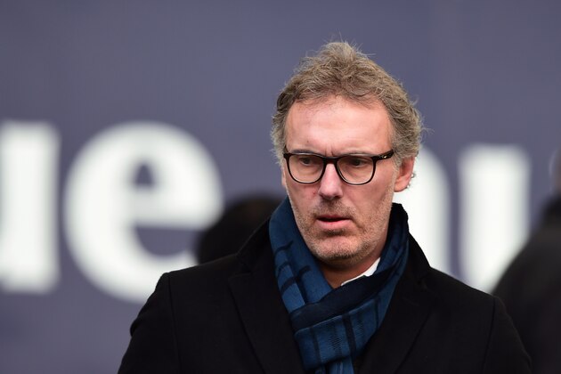Paris Saint-Germain's and Bordeaux's former head coach Laurent Blanc looks on from the stands as he attends the French L1 football match between Bordeaux (FCGB) and Rennes (SRFC) on March 17, 2018, at the Matmut Atlantique Stadium in Bordeaux, southwestern France. / AFP PHOTO / NICOLAS TUCAT        (Photo credit should read NICOLAS TUCAT/AFP/Getty Images)