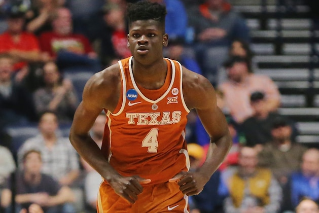 NASHVILLE, TN - MARCH 16:  Mohamed Bamba #4 of the Texas Longhorns looks on against the Nevada Wolf Pack during the game in the first round of the 2018 NCAA Men's Basketball Tournament at Bridgestone Arena on March 16, 2018 in Nashville, Tennessee.  (Photo by Frederick Breedon/Getty Images)