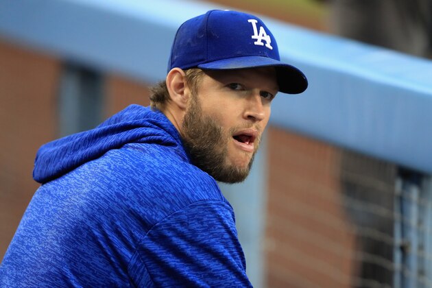 LOS ANGELES, CA - MAY 29: Clayton Kershaw #22 of the Los Angeles Dodgers looks on from the dugtou prior to a game against the Philadelphia Phillies at Dodger Stadium on May 29, 2018 in Los Angeles, California. (Photo by Sean M. Haffey/Getty Images) LOS ANGELES, CA - MAY 29: Clayton Kershaw #22 of the Los Angeles Dodgers looks on from the dugtou prior to a game against the Philadelphia Phillies at Dodger Stadium on May 29, 2018 in Los Angeles, California. (Photo by Sean M. Haffey/Getty Images)