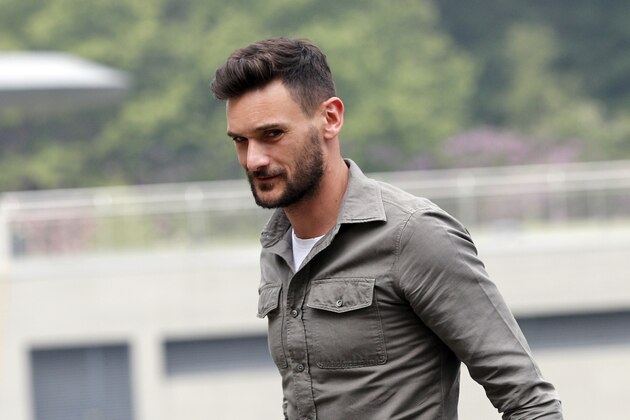 France's soccer player Hugo Lloris arrives at the Clairefontaine training center, outside Paris, Wednesday, May 23, 2018. France is preparing for the upcoming soccer World Cup in Russia starting on 14 June. (AP Photo/Christophe Ena)