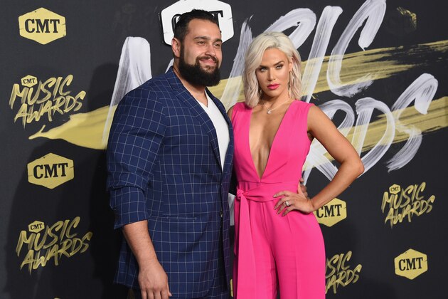 NASHVILLE, TN - JUNE 06:  WWE superstars Rusev and Lana attend the 2018 CMT Music Awards at Bridgestone Arena on June 6, 2018 in Nashville, Tennessee.  (Photo by Mike Coppola/Getty Images for CMT)