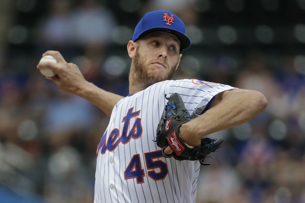 New York Mets starting pitcher Zack Wheeler throws during the first inning of the MLB baseball game against the Baltimore Orioles at Citi Field, Wednesday, June 6, 2018, in New York. (AP Photo/Seth Wenig) New York Mets starting pitcher Zack Wheeler throws during the first inning of the MLB baseball game against the Baltimore Orioles at Citi Field, Wednesday, June 6, 2018, in New York. (AP Photo/Seth Wenig)