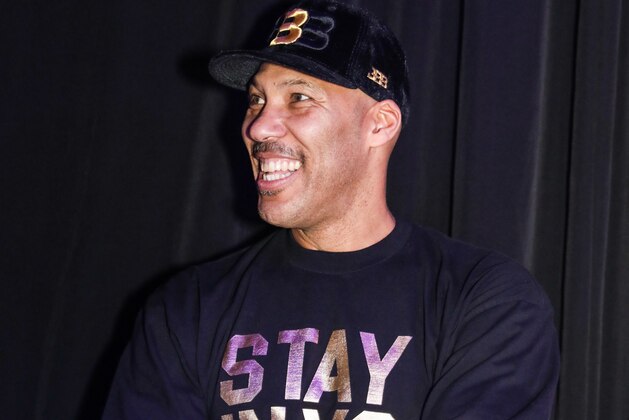 LOS ANGELES, CA - FEBRUARY 16:  Father of Los Angeles Lakers Lonzo Ball, LaVar Ball, attends as the Big Baller Brand hosts a fashion show and the release of Lonzo Ball's 'Born 2 Ball' mixtape at the Belasco Theatre on February 16, 2018 in Los Angeles, California.  (Photo by Cassy Athena/Getty Images)