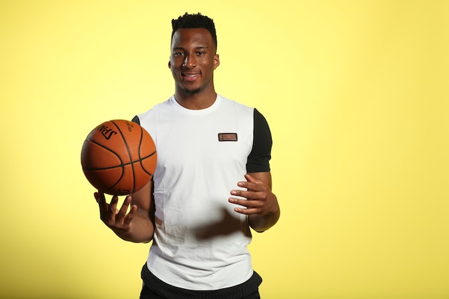 CHICAGO, IL - MAY 15: NBA Draft Prospect, Josh Okogie poses for a portrait during the 2018 NBA Combine circuit on May 15, 2018 at the Intercontinental Hotel Magnificent Mile in Chicago, Illinois. NOTE TO USER: User expressly acknowledges and agrees that, by downloading and/or using this photograph, user is consenting to the terms and conditions of the Getty Images License Agreement. Mandatory Copyright Notice: Copyright 2018 NBAE (Photo by Joe Murphy/NBAE via Getty Images)