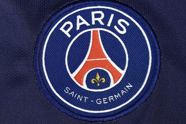 A photo taken on August 6, 2015 in Paris, shows a partial view of the new jersey of the Paris Saint Germain (PSG) football team. AFP PHOTO / FRANCK FIFE / AFP / FRANCK FIFE        (Photo credit should read FRANCK FIFE/AFP/Getty Images)