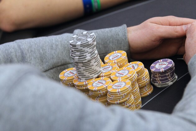 A man takes part in the World Series of Poker Europe tournament on October 18, 2011 in Cannes, southern France.  AFP PHOTO VALERY HACHE (Photo credit should read VALERY HACHE/AFP/Getty Images)
