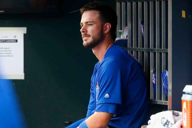 NEW YORK, NY - JUNE 02:  Kris Bryant #17 of the Chicago Cubs looks on before a game against the New York Mets at Citi Field on June 2, 2018 in the Flushing neighborhood of the Queens borough of New York City. The Cubs defeated the Mets 7-1 in 14 innings.  (Photo by Jim McIsaac/Getty Images)