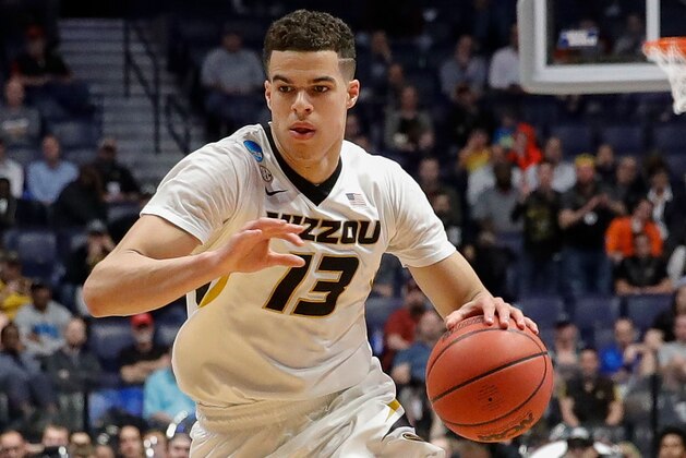 NASHVILLE, TN - MARCH 16: Michael Porter Jr. #13 of the Missouri Tigers plays against the Florida State Seminoles during the first round of the 2018 NCAA Men's Basketball Tournament at Bridgestone Arena on March 16, 2018 in Nashville, Tennessee. (Photo by Frederick Breedon/Getty Images) NASHVILLE, TN - MARCH 16: Michael Porter Jr. #13 of the Missouri Tigers plays against the Florida State Seminoles during the first round of the 2018 NCAA Men's Basketball Tournament at Bridgestone Arena on March 16, 2018 in Nashville, Tennessee. (Photo by Frederick Breedon/Getty Images)